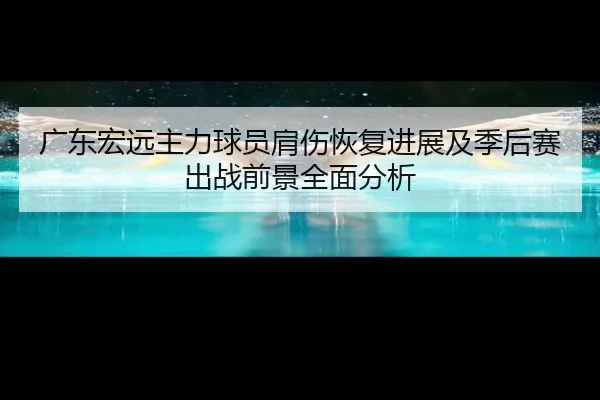 广东宏远主力球员肩伤恢复进展及季后赛出战前景全面分析